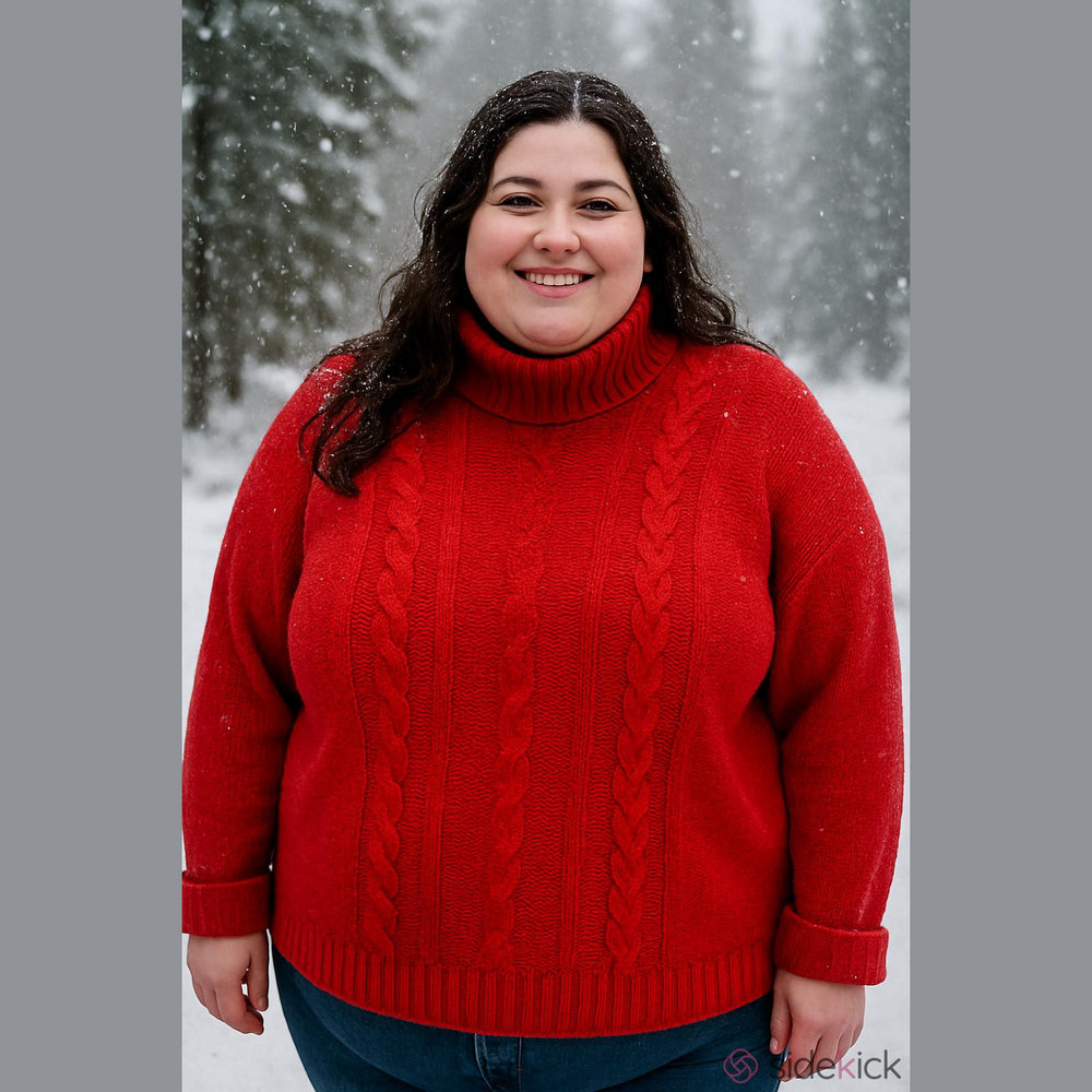St. John's Bay Red Turtleneck Sweater